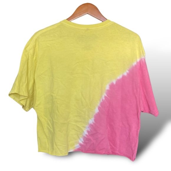 Sailor Moon Tie-Dye Crop Top XL Multicolor Women's Casual Anime Graphic Tee - Picture 2 of 3